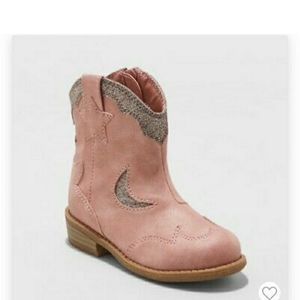 Cat & Jack Pink Glitter Kids Boots